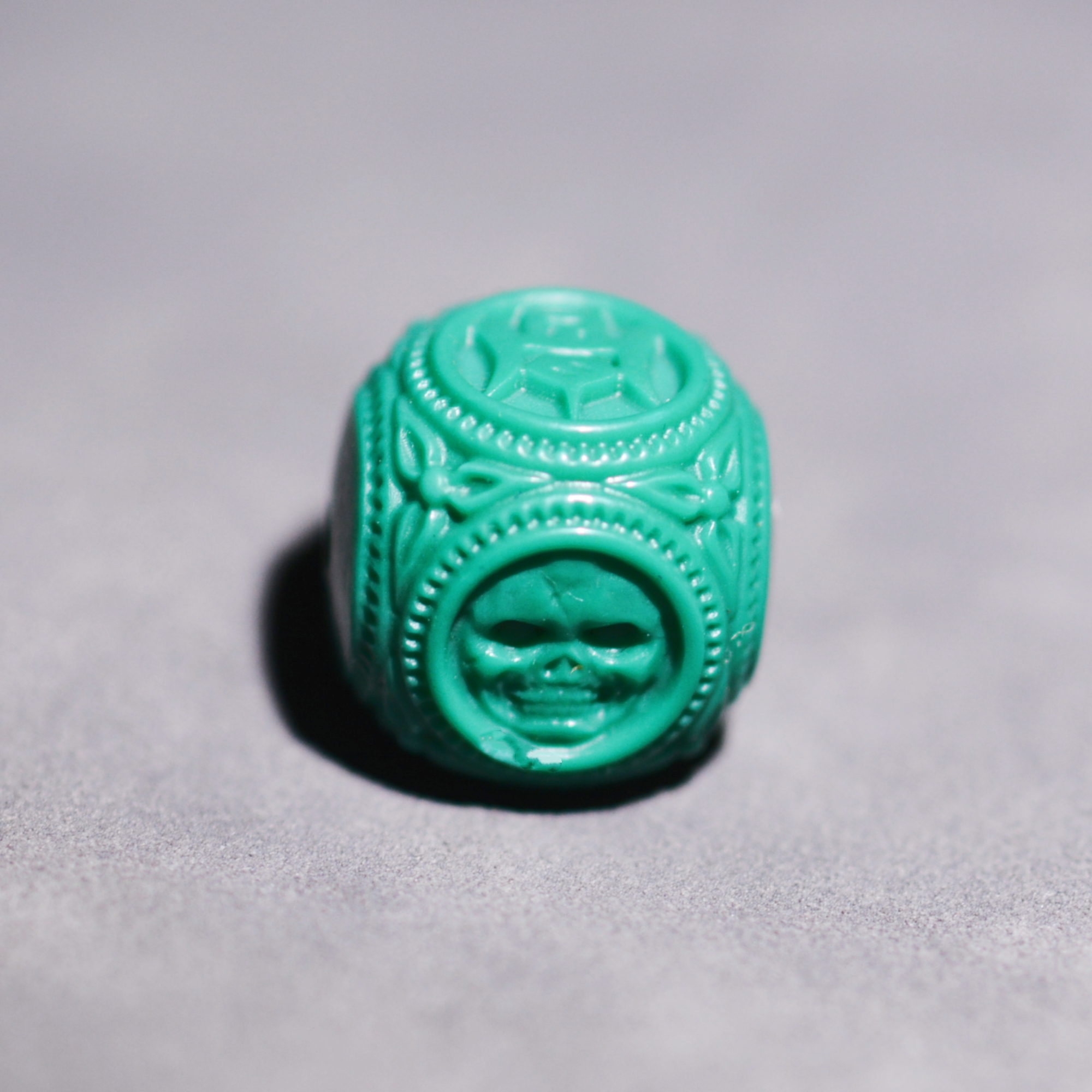 玉化果冻绿地狱色星月菩提文玩手串精工大黑天配饰配珠DIY散珠