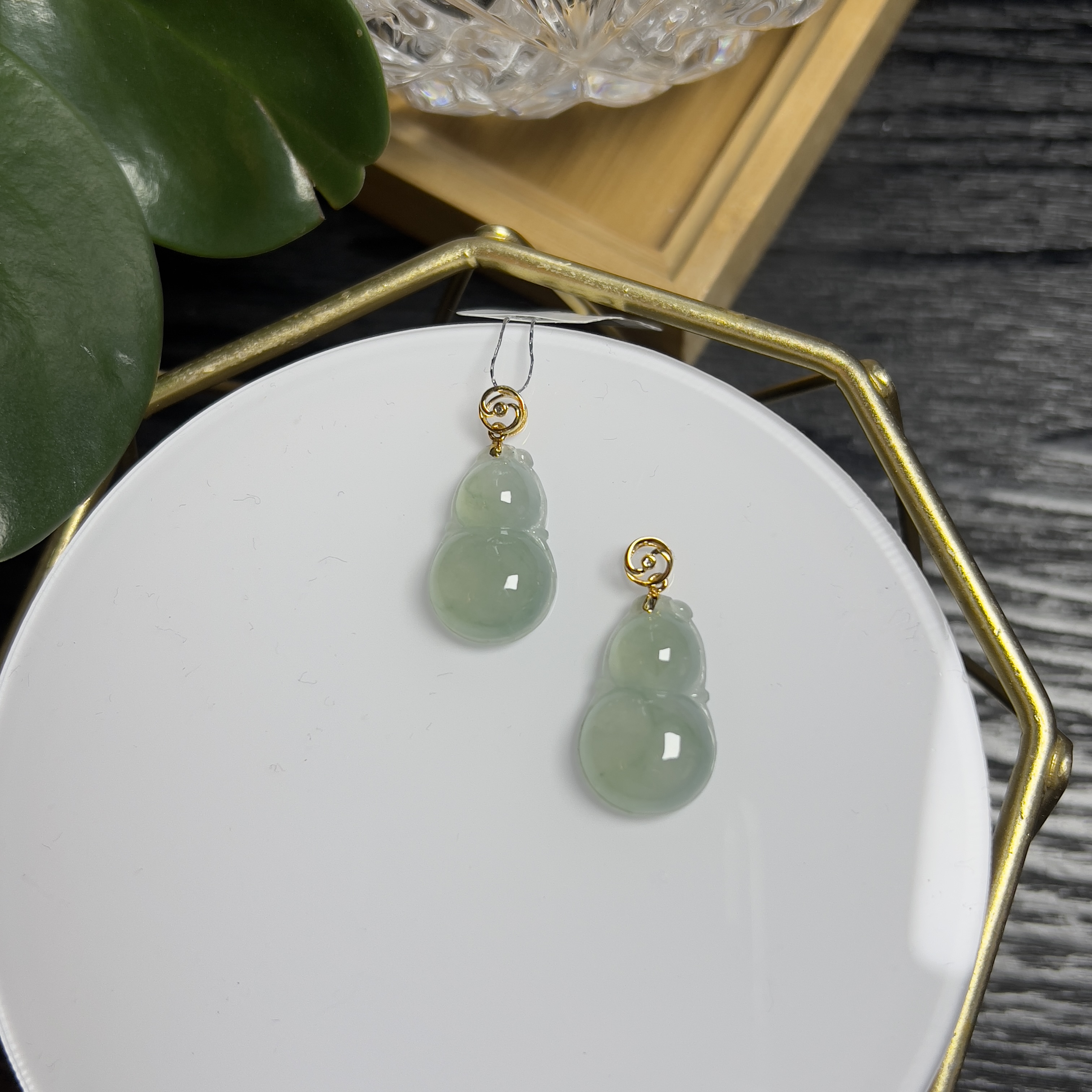 【芬姐珠宝】 YM1112-2 葫芦 天然缅甸A货翡翠多样性发一