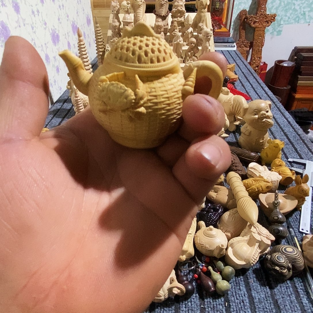 黄杨木手把壶把把壶