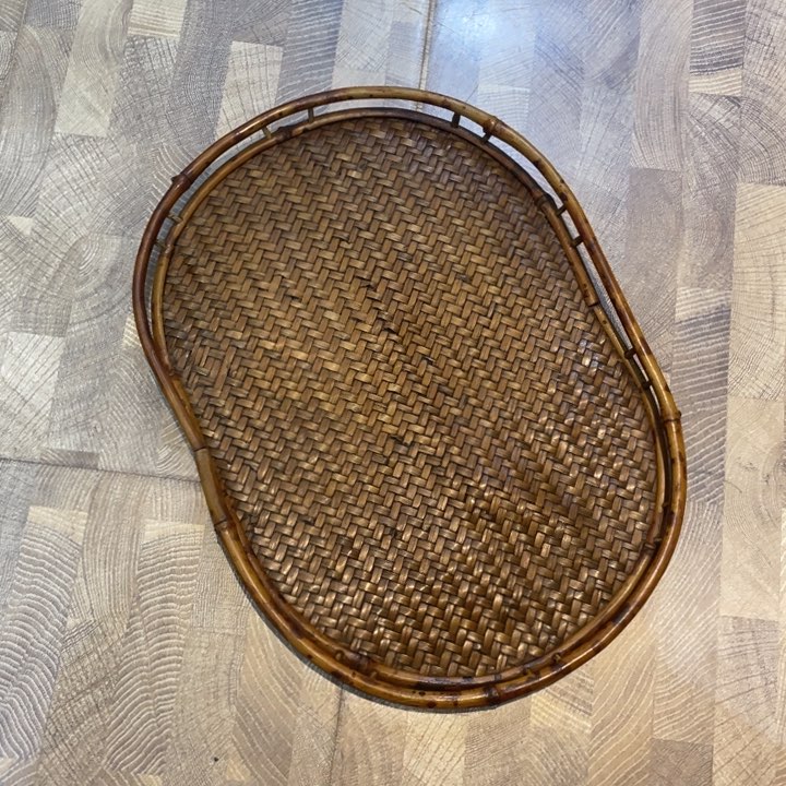 竹编茶盘茶道具摆件