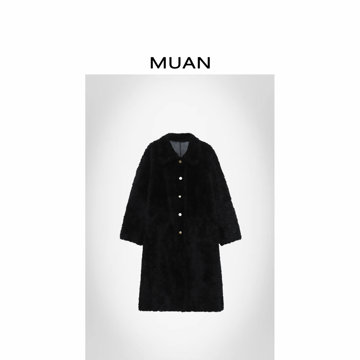 木岸MUAN：《斯德哥尔摩皮草》1800克100羊皮皮毛一体外套D-LE-25101