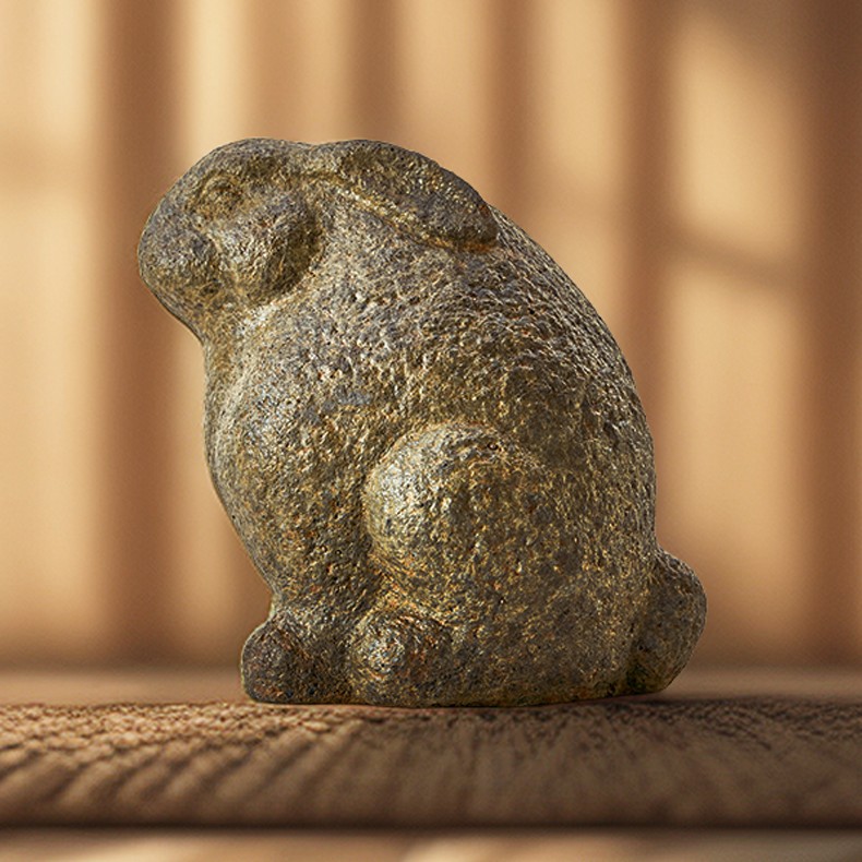 石锦坊福兔 户外流水摆件