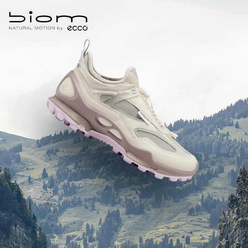 ECCO爱步 户外明星同款登山鞋女防水越野健步鞋子BIOMC803383