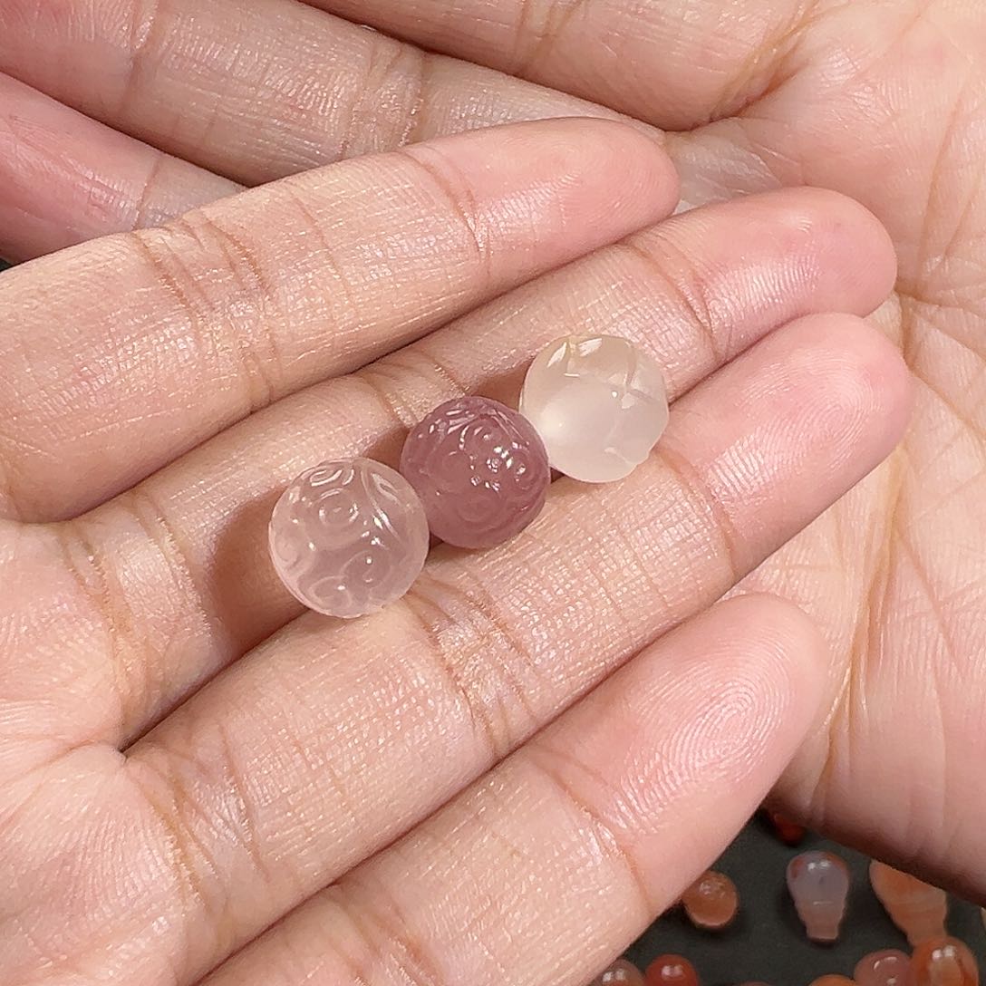 玛瑙/玉髓珠宝奇石未镶嵌无*川料特色回纹