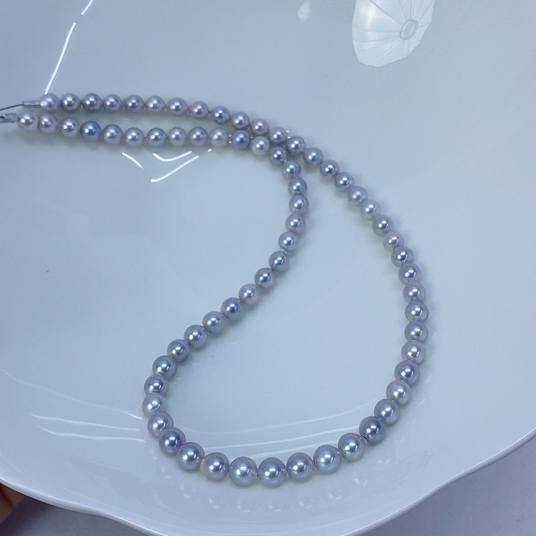 海水珍珠银S925镶嵌颈饰