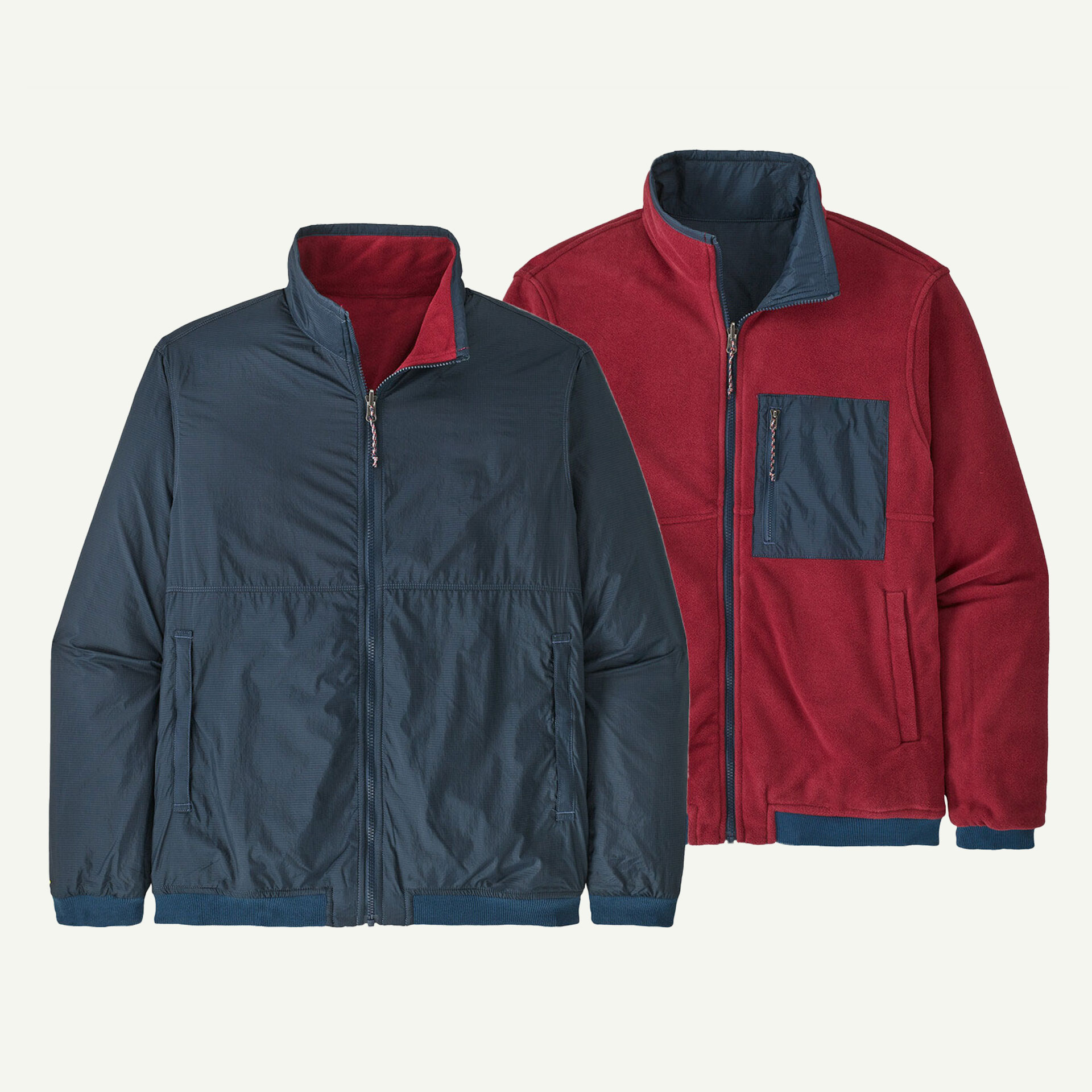 双面穿百搭抓绒保暖户外美式外套