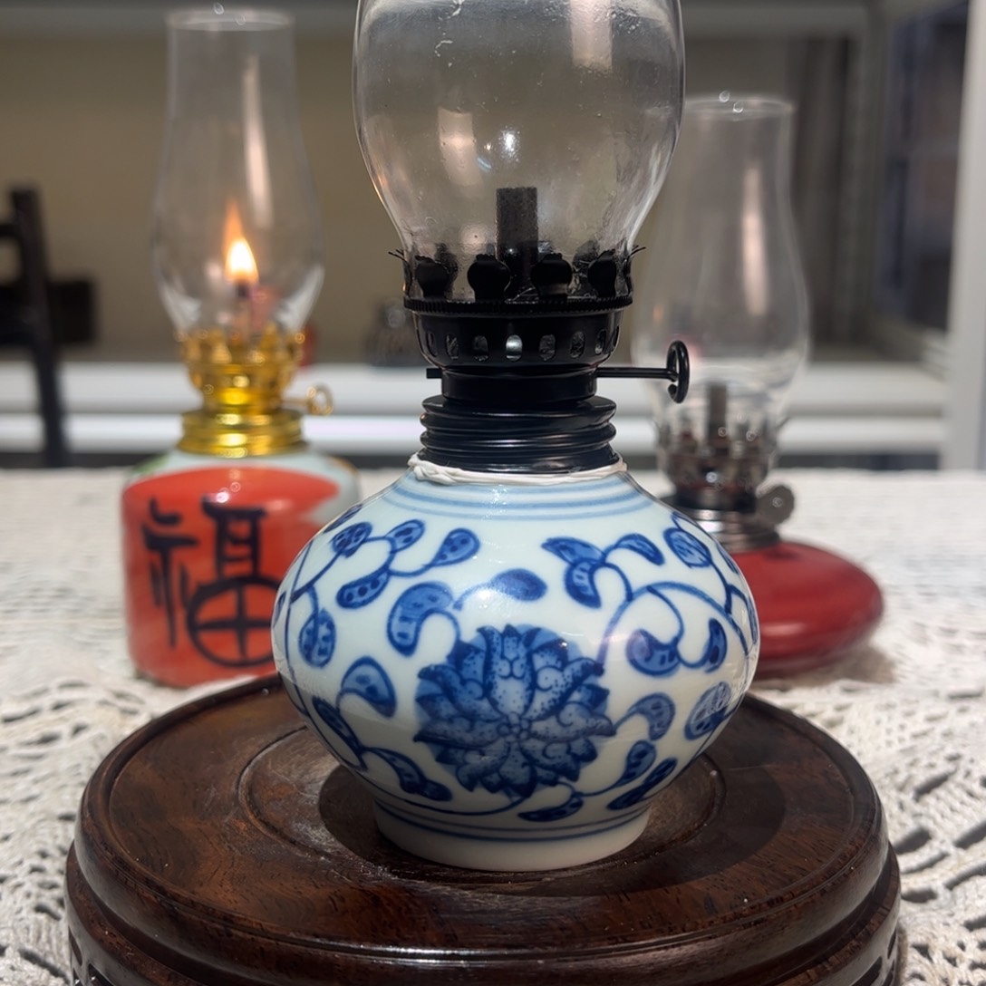 摆件景德镇陶瓷香薰灯