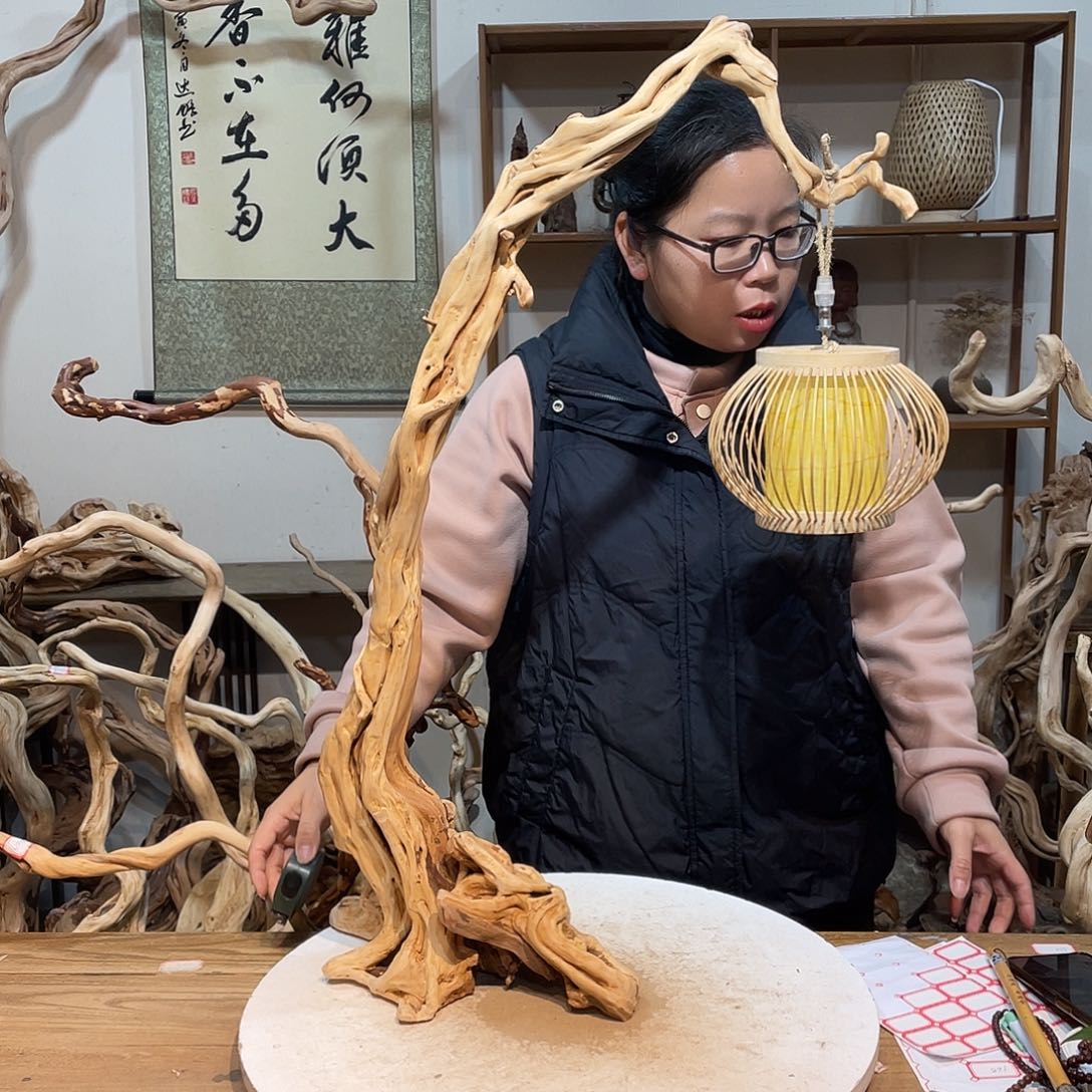 柏木杜鹃根根艺摆件