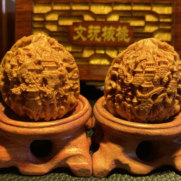南疆石精工雕刻山水