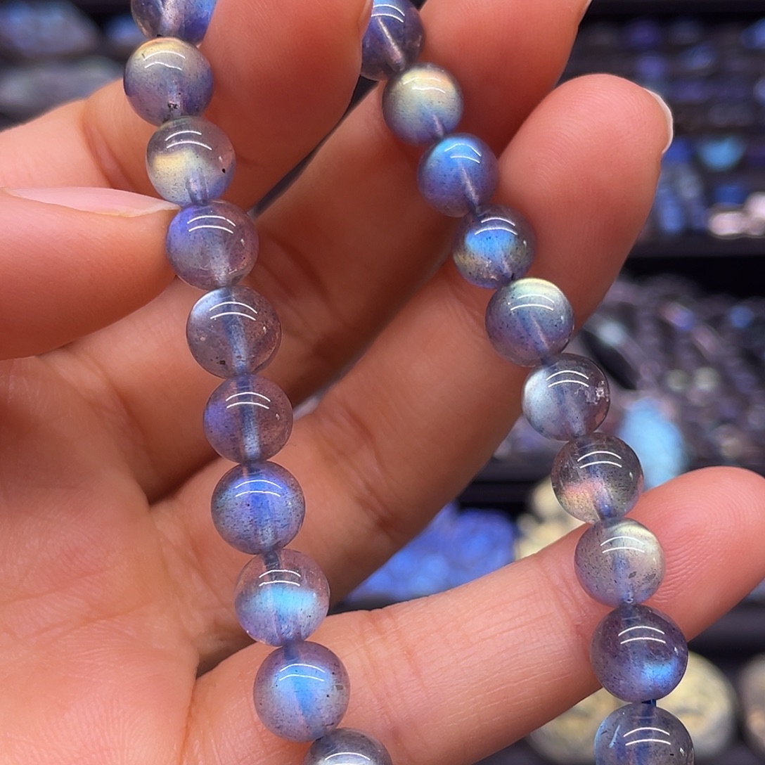 未镶嵌长石手串7.5左右