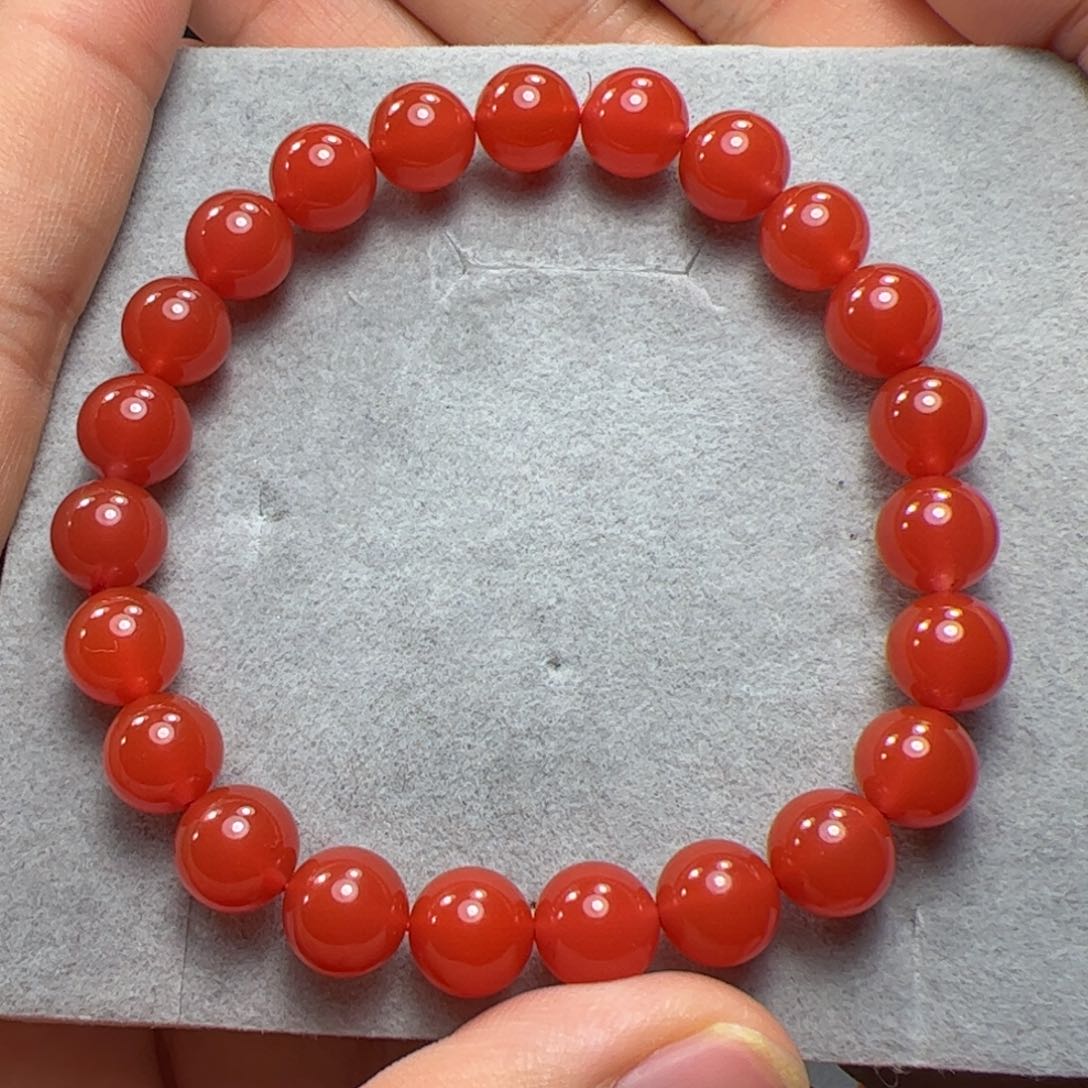 南红玛瑙手串未镶嵌