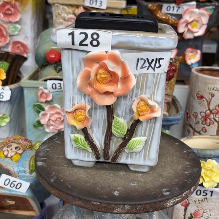 紫砂花盆粗陶材质多肉花盆