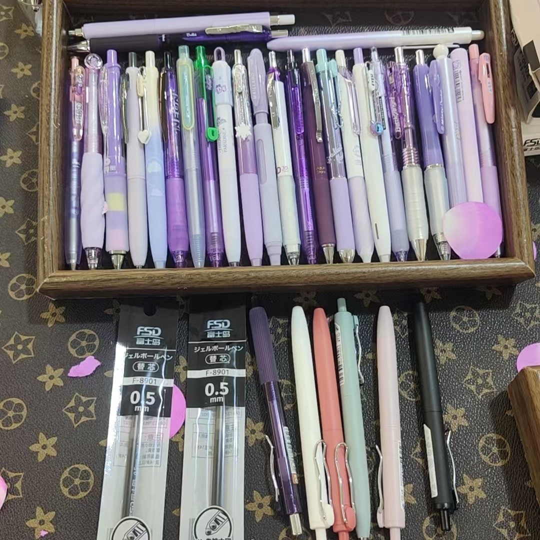 【002号神仙笔】紫杆 黑芯 26 支