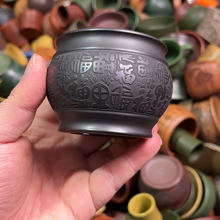 紫砂茶杯全手工紫砂主人杯