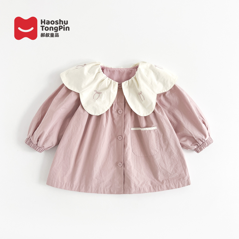 【现货】郝叔童品春季女童新品韩版儿童娃娃衫2025欧若可爱风HP5109