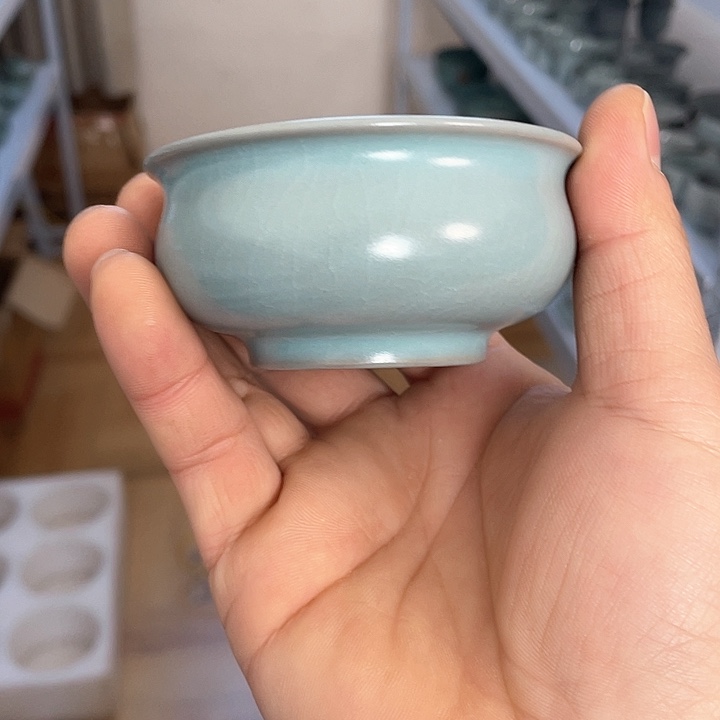 杯子天青釉 普洱单杯