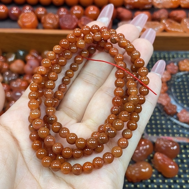 玛瑙/玉髓未镶嵌颈饰多圈