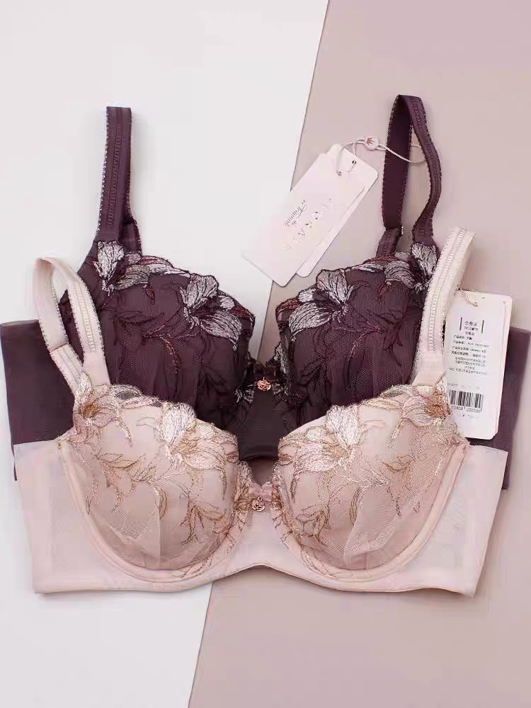 A26/Flo醇静兰花新款内衣女聚拢收副乳文胸16-8866