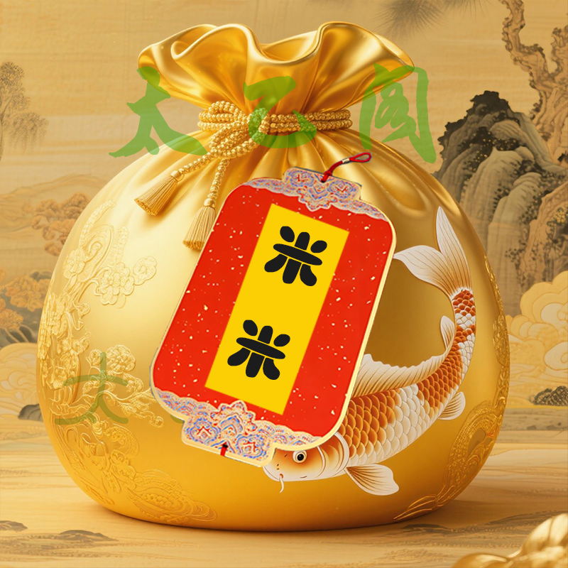 3号米不够花【太乙】聚米偏偏爱上你生肖挂饰福袋
