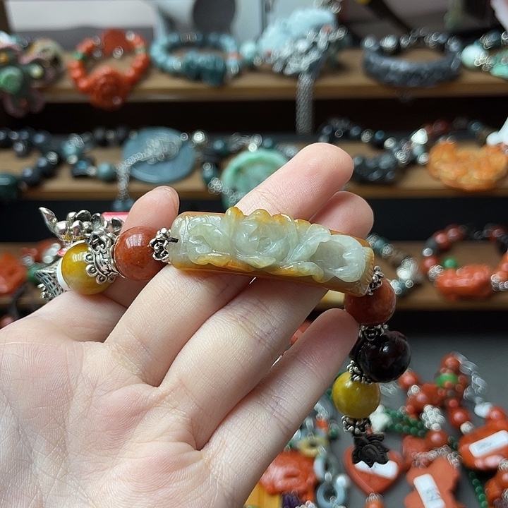 ᴋ***ʏ翡翠未镶嵌手链饰品