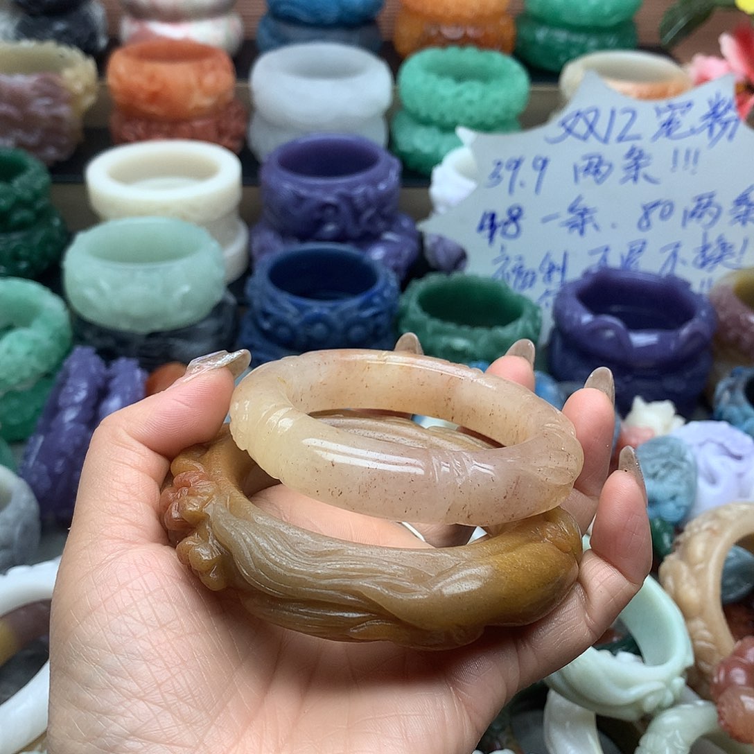 毛衣链未镶嵌石英质玉