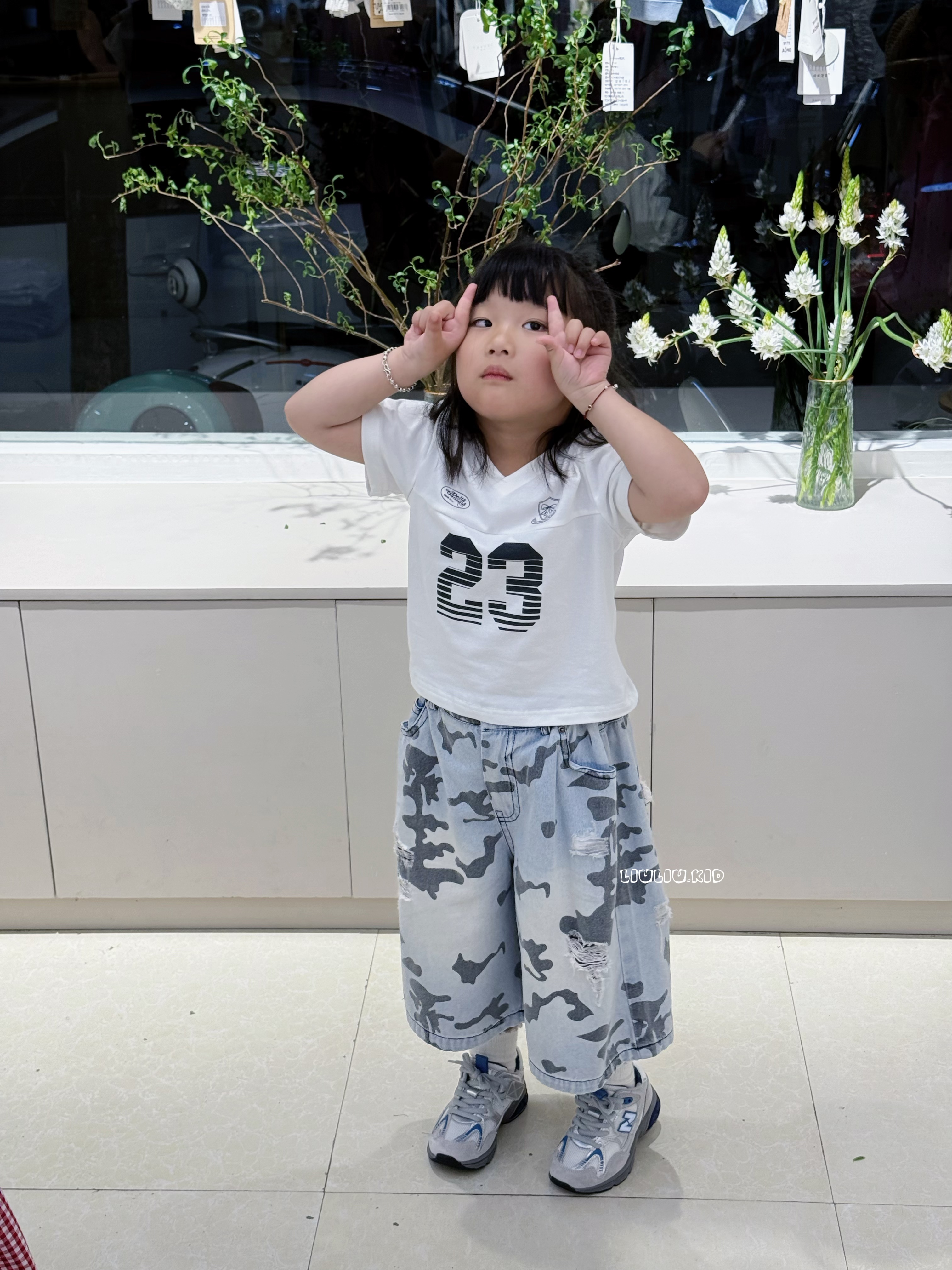 女童美式复古T恤