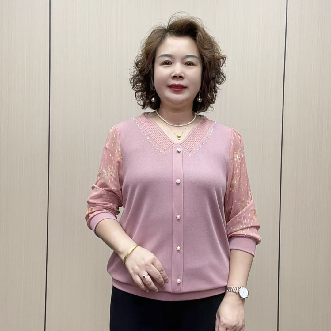 2025秋季长袖宽松百搭洋气休闲时尚中老年宽松气质显瘦妈妈装