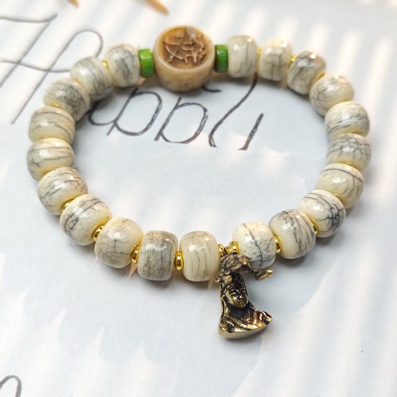 非金属木质手链 【发财骆驼】老形珠设计手链9+（多样发其一）YA12