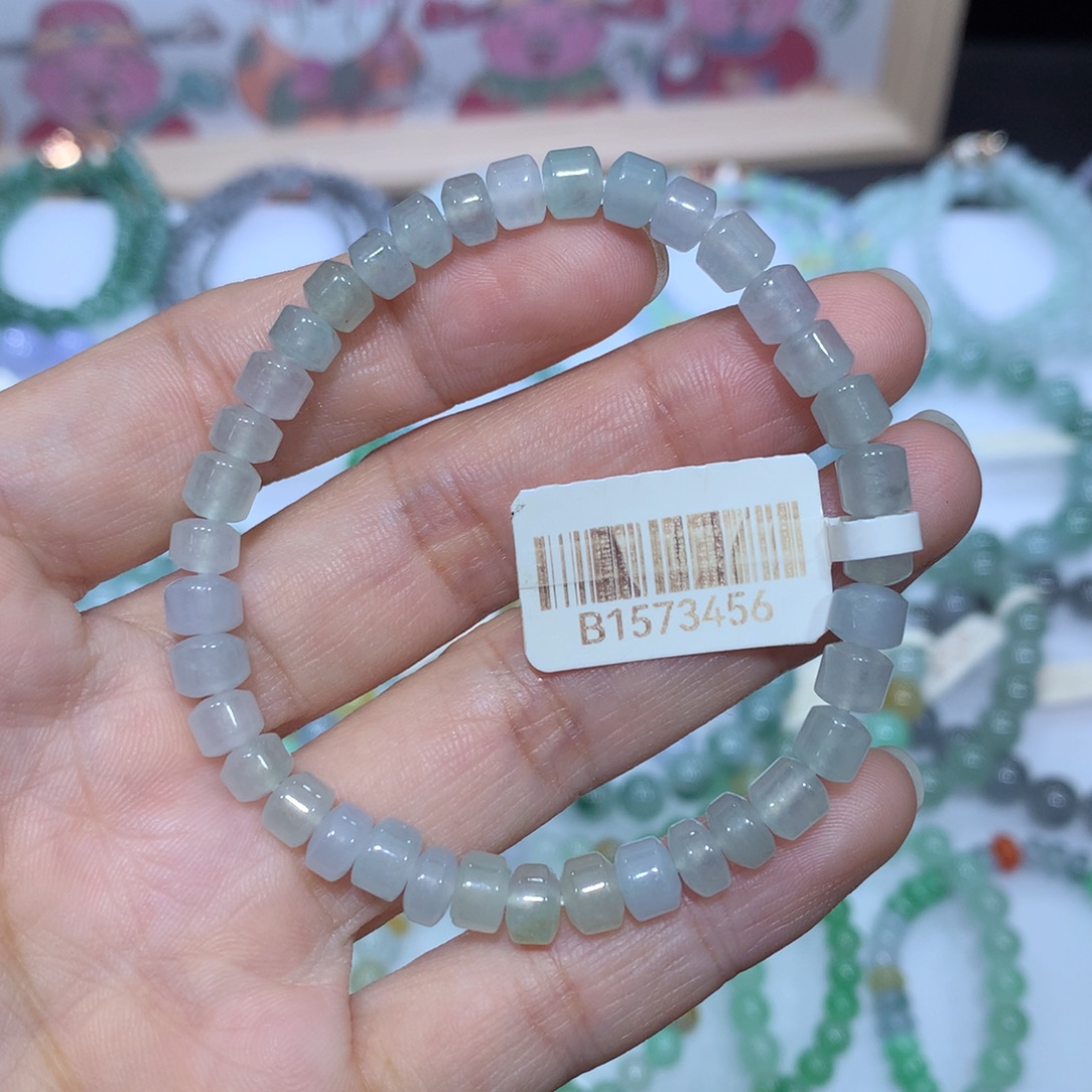 翡翠未镶嵌手链天然
