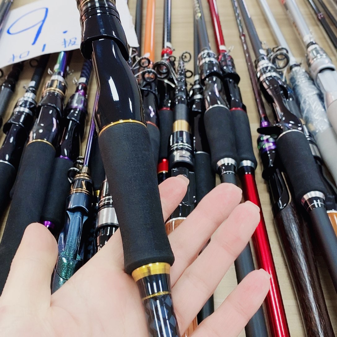 黑金色直柄路亚竿2.4米