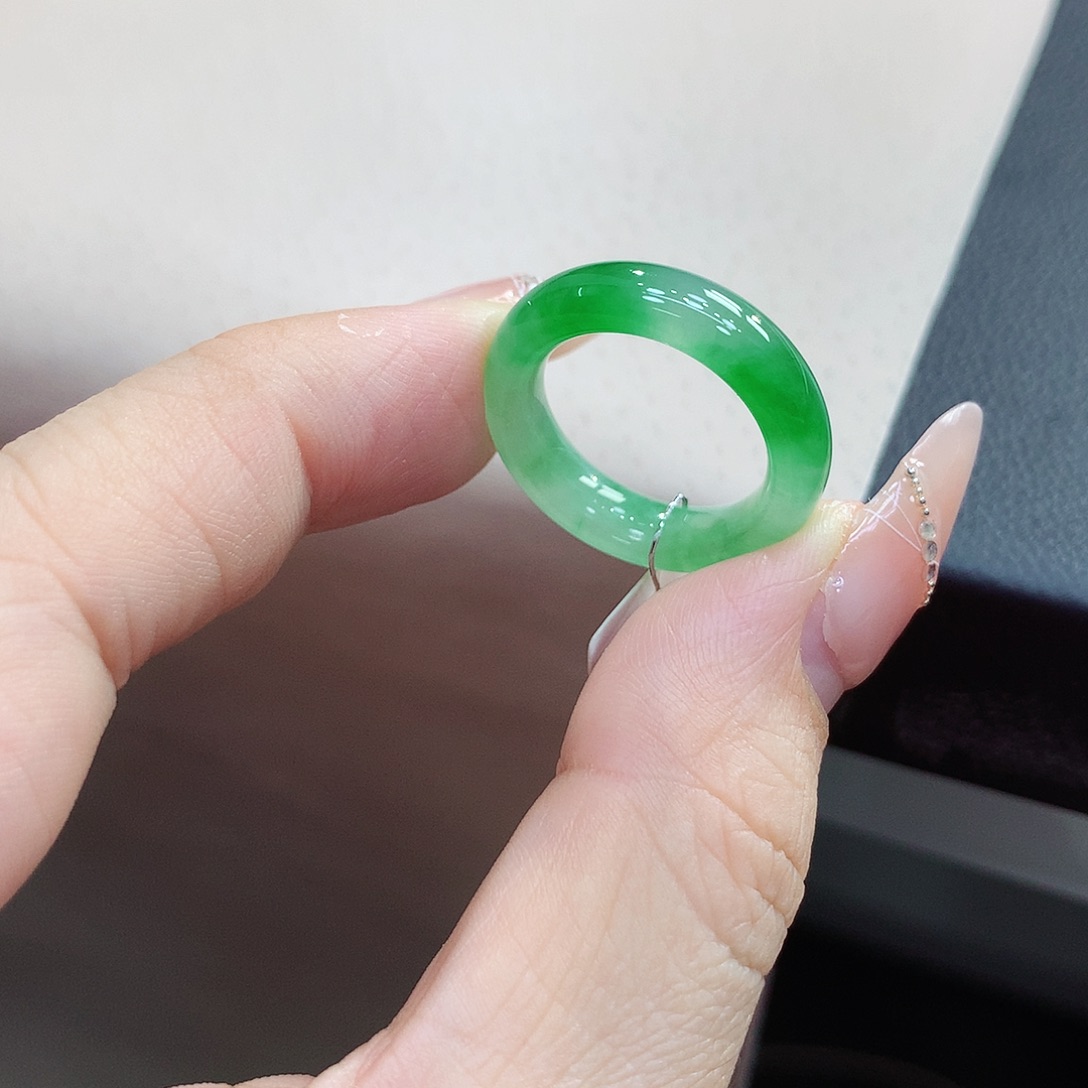 未镶嵌戒指翡翠14号