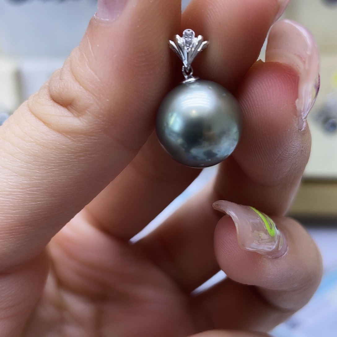 海水珍珠18K金镶嵌颈饰