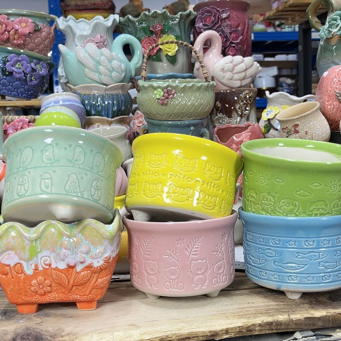 陶瓷陶瓷花盆特价上新口11-12厘米