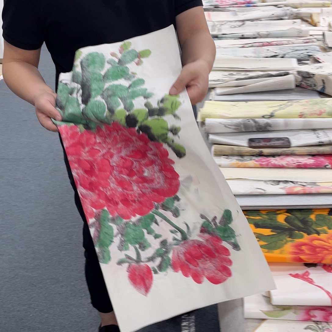 沧***9国画卖字画的小男孩