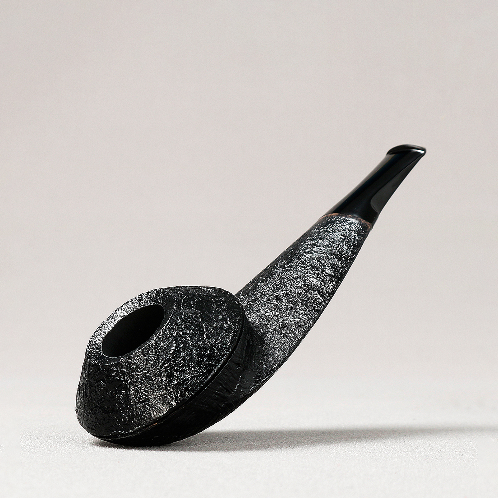 杰弗森 喷砂款被飞碟牛头直斗 3毫米 卢泳工作室 石楠木烟斗