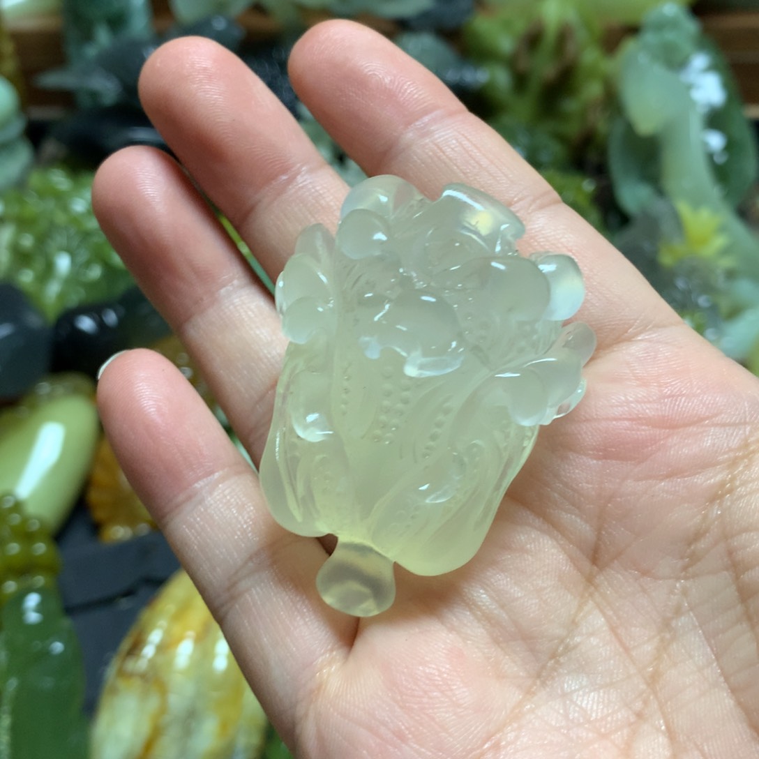 岫玉手把未镶嵌啊*手把