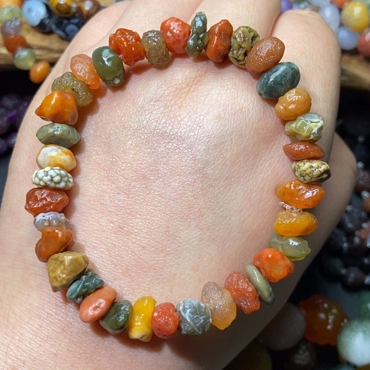 玛瑙/玉髓合金手链