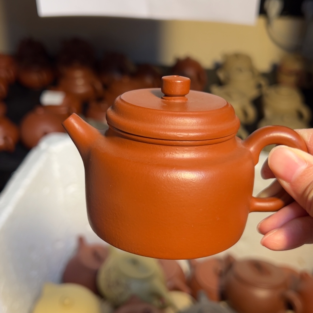 紫砂茶壶宜兴紫砂壶朱泥120