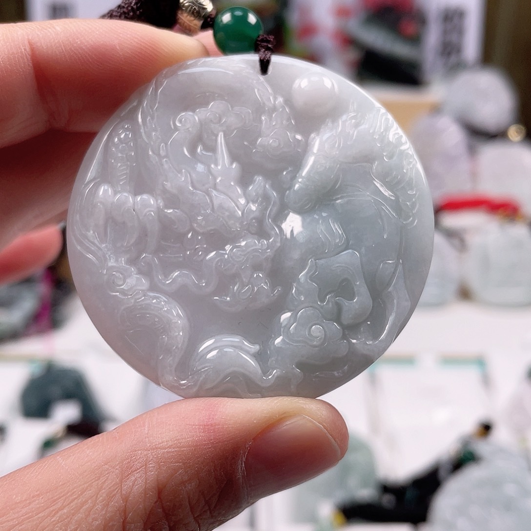 翡翠颈饰未镶嵌0533挂件