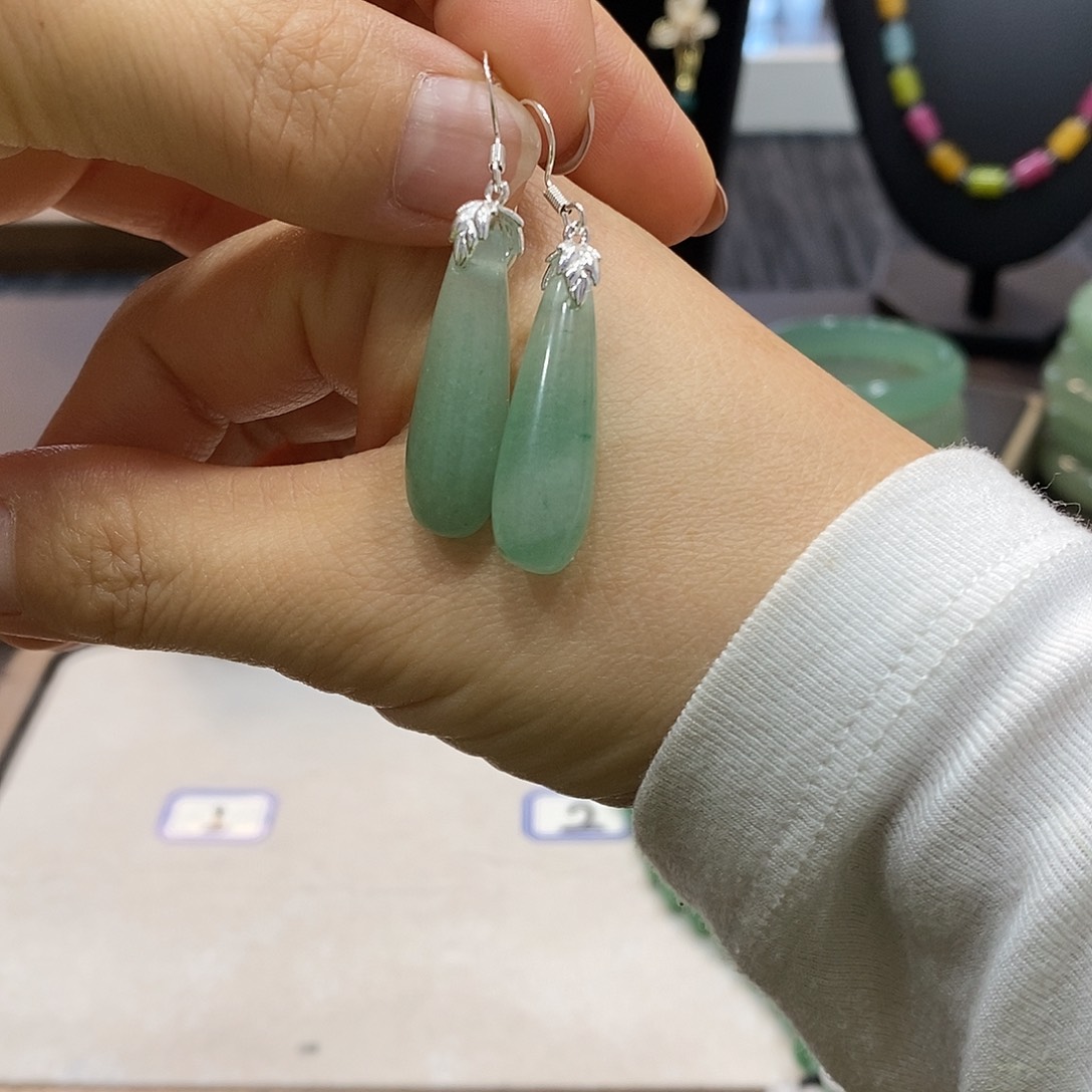 石英质玉银S925镶嵌戒指