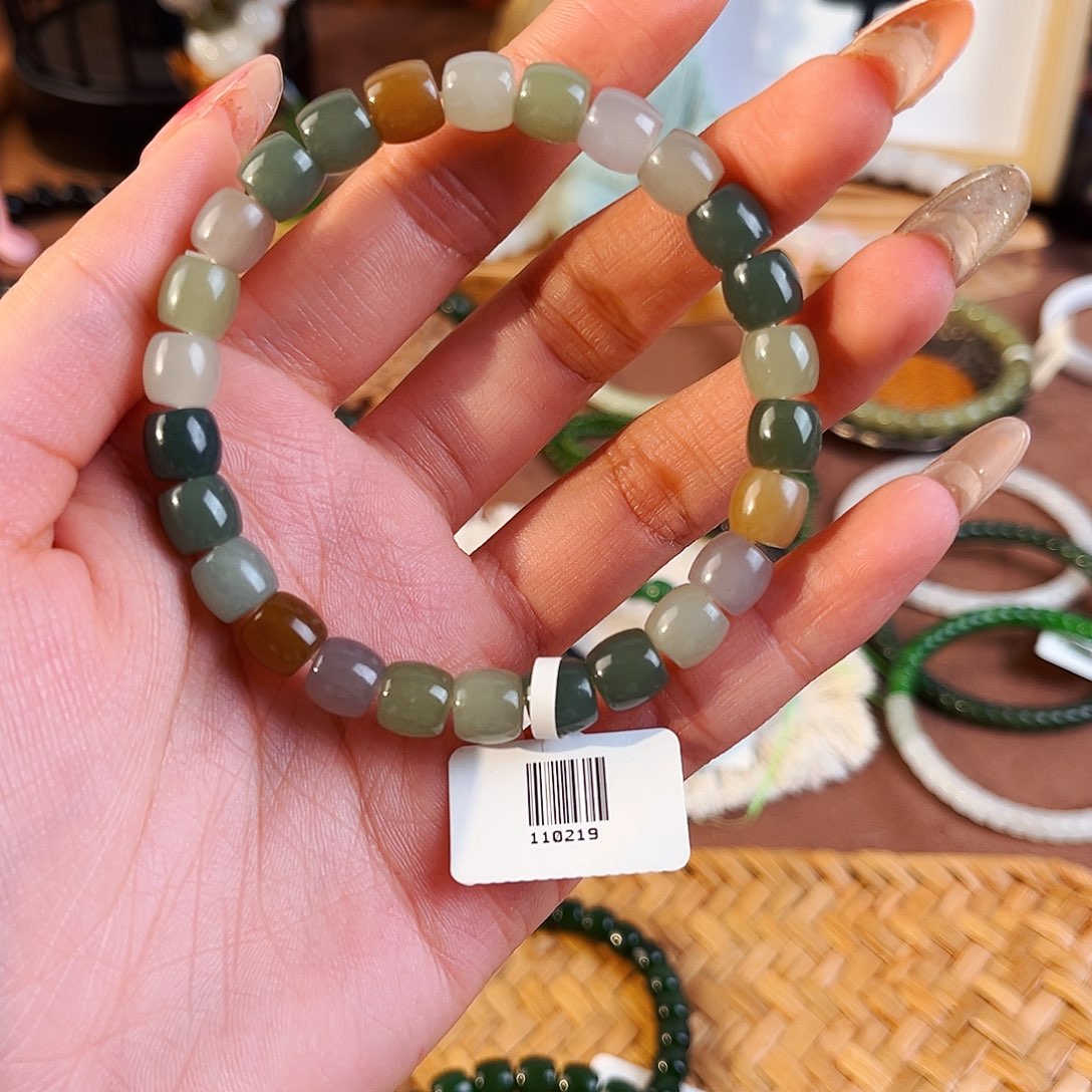 和田玉未镶嵌手链