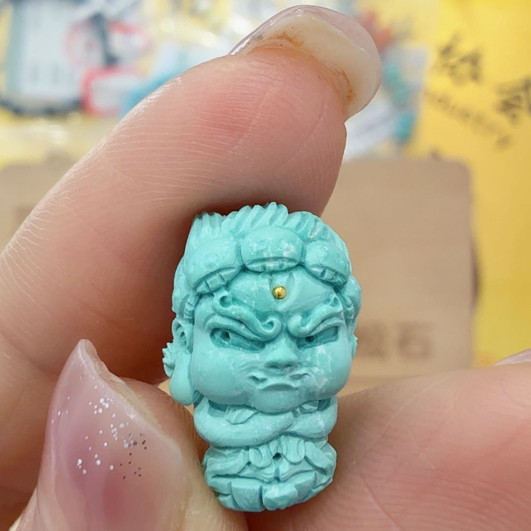 蛙***蛙绿松石未镶嵌珠宝奇石