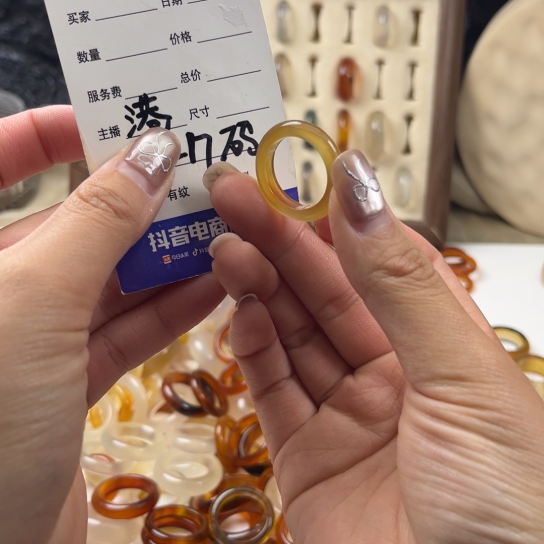 玛瑙/玉髓未镶嵌戒圈143