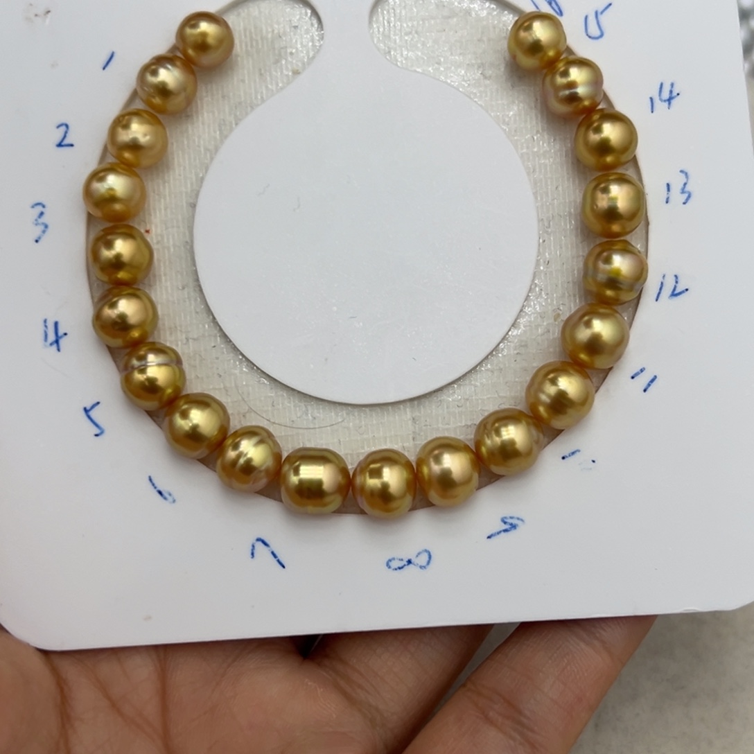 7-8.8mm小金豆手串海水珍珠未镶嵌