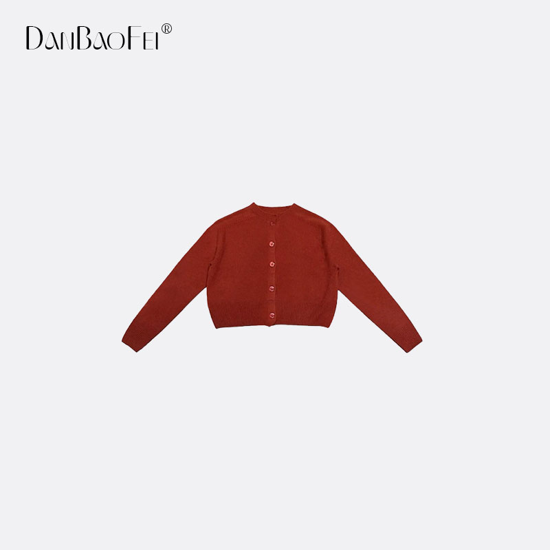 【ZHOU】休闲通勤圆领澳洲进口羊毛针织开衫 YLM00342