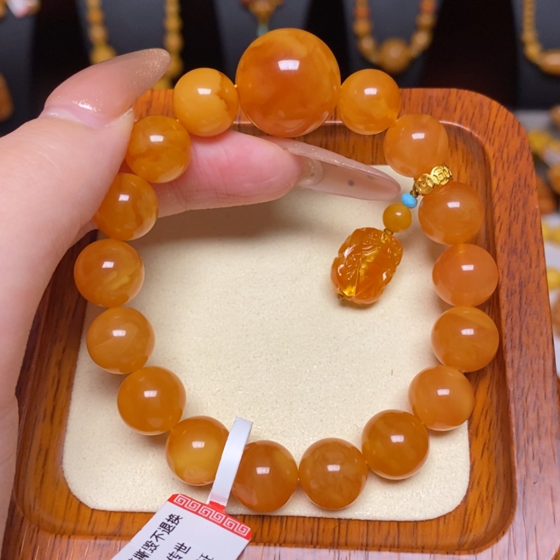 【闪购商品】蜜蜡手链未镶嵌手串