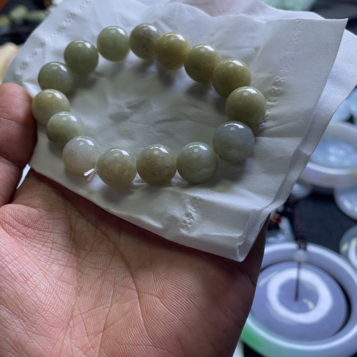 【闪购商品】翡翠手串未镶嵌翡翠手串