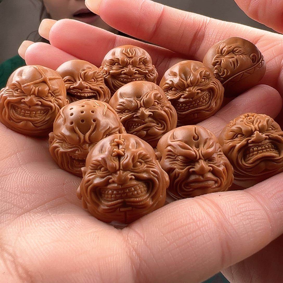 橄榄核手串/手链串*猴橄榄核雕橄榄核