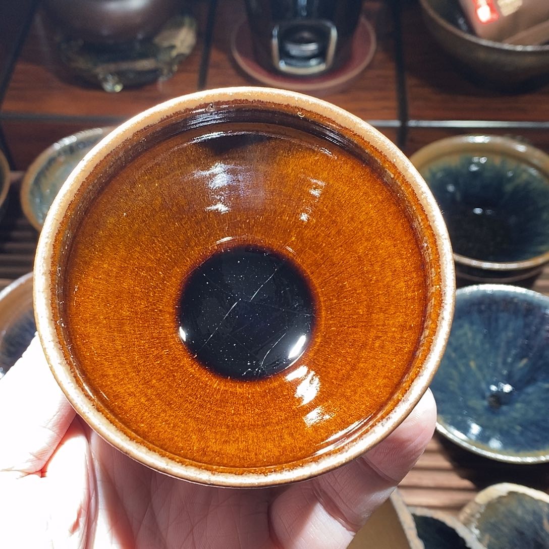 N***e茶盏通天龙窑柴烧玉子建盏