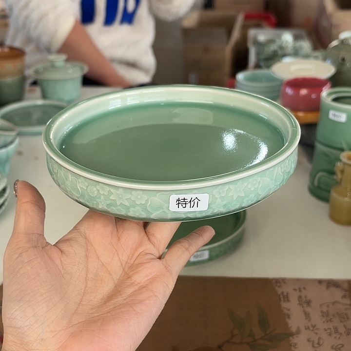 龙泉云间青瓷小米茶器